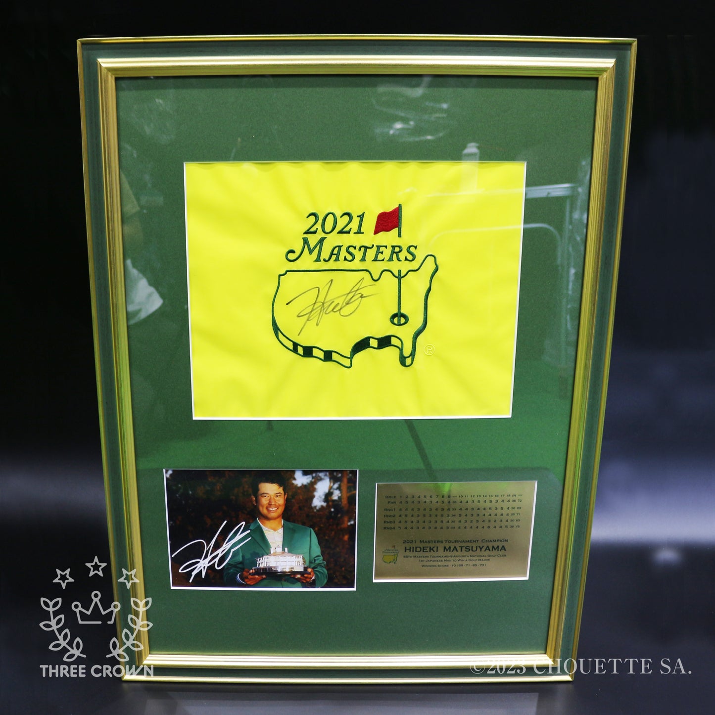 2021年Masters Victory Flag Matsuyama Hideki ※松山英樹直筆サイン入り