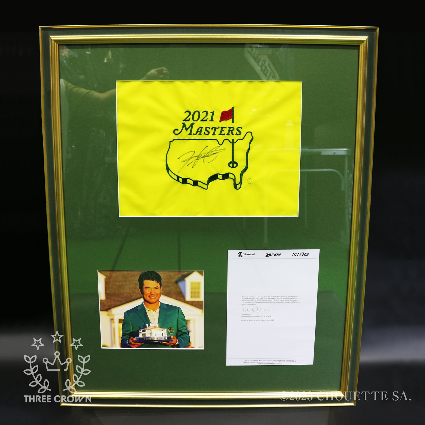 2021年Masters Victory Flag Matsuyama Hideki ※松山英樹直筆サイン