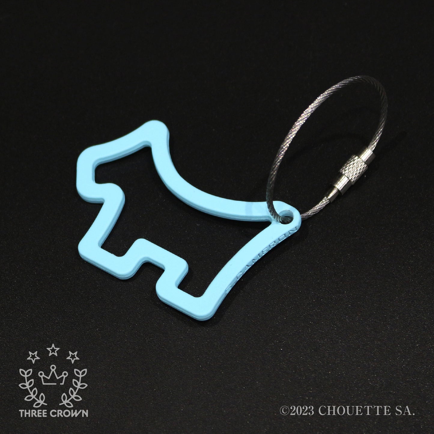 Cookie Cutter Scotty Dog TiffanyBlue Key Fob