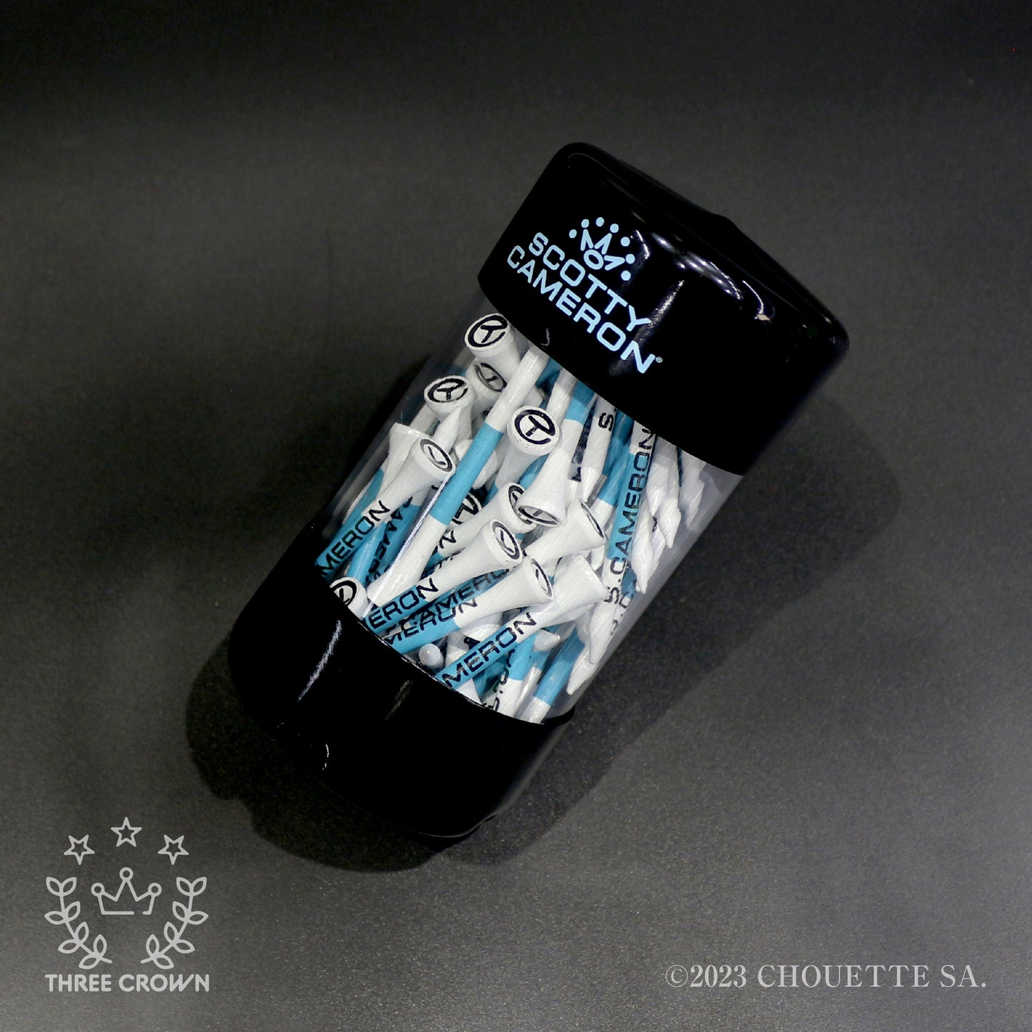 Circle T Wood Tee Can TiffanyBlue&White