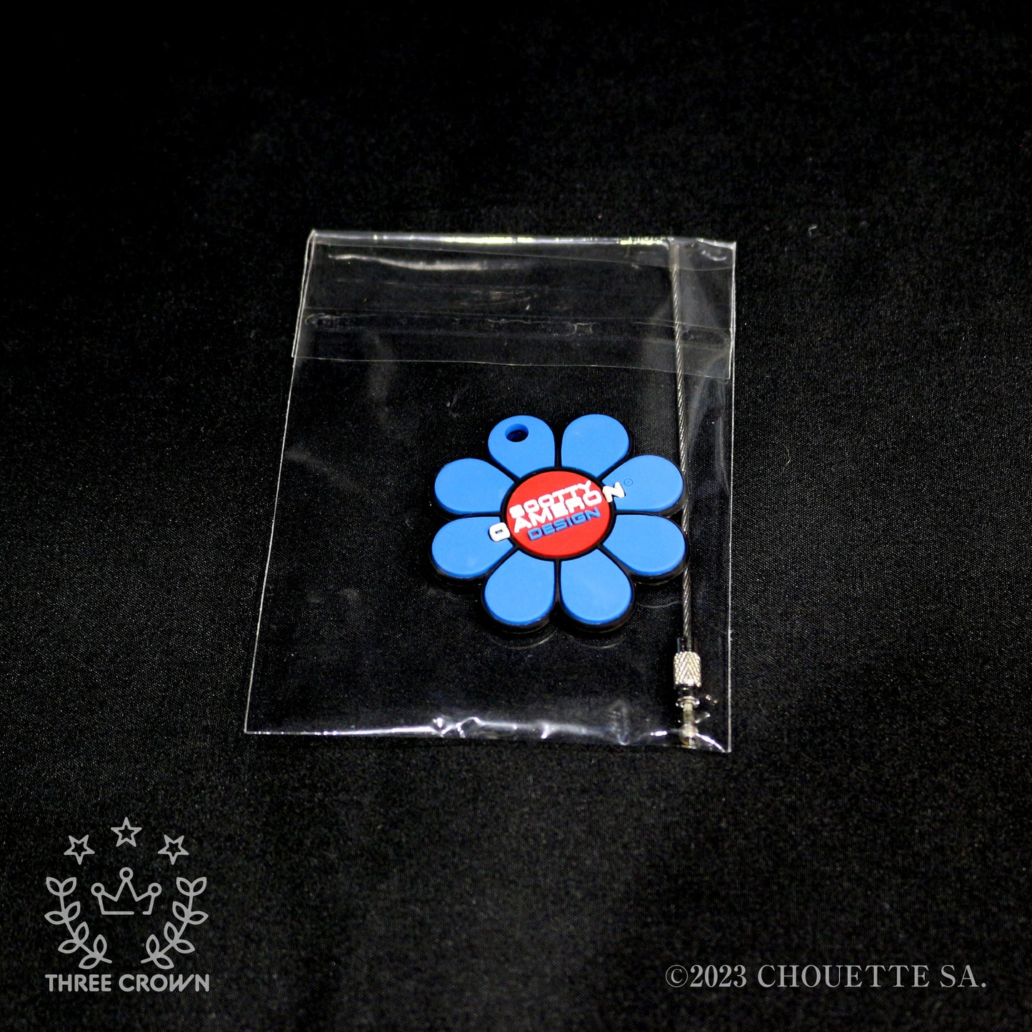 US Open Flower Circle T Key Fob