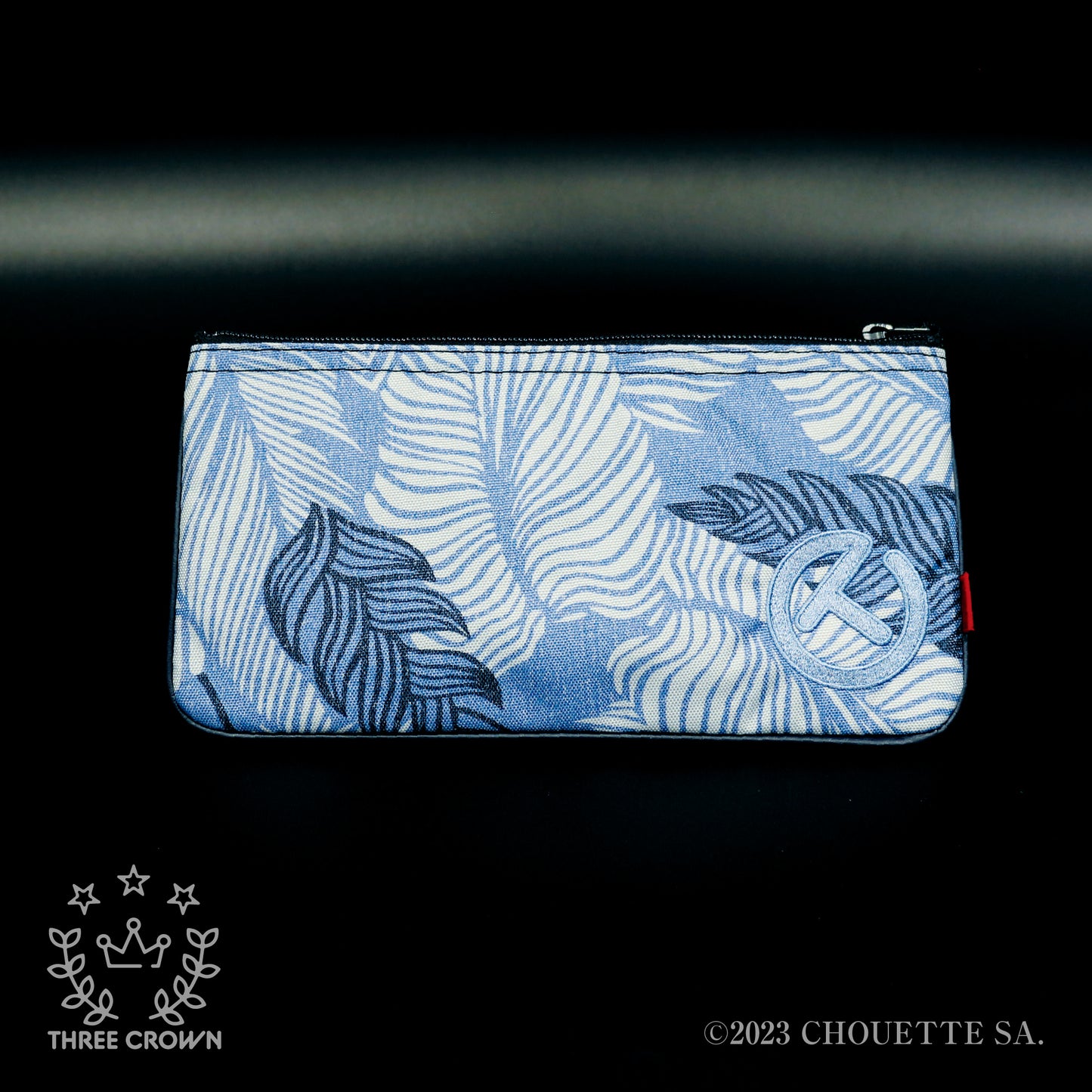 2023 Limited Canvas Cash Bag Floral Blue