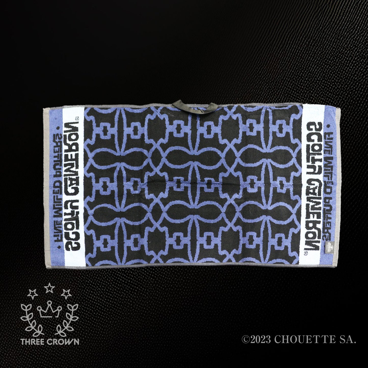 Scotty Dog Wallpaper Navy Towel