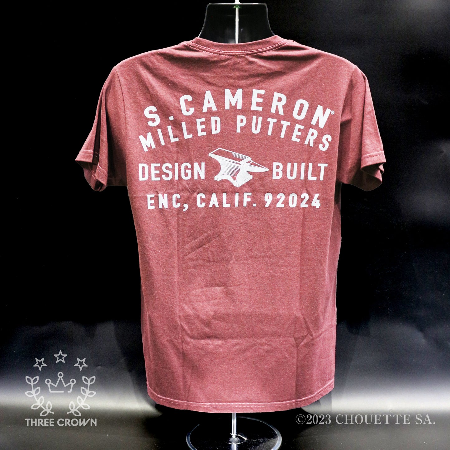 California Gallery Limited Industrial Anvil T-Shirt Burgundy