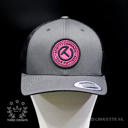 Limited Circle T Round Patch Pink Mesh Cap