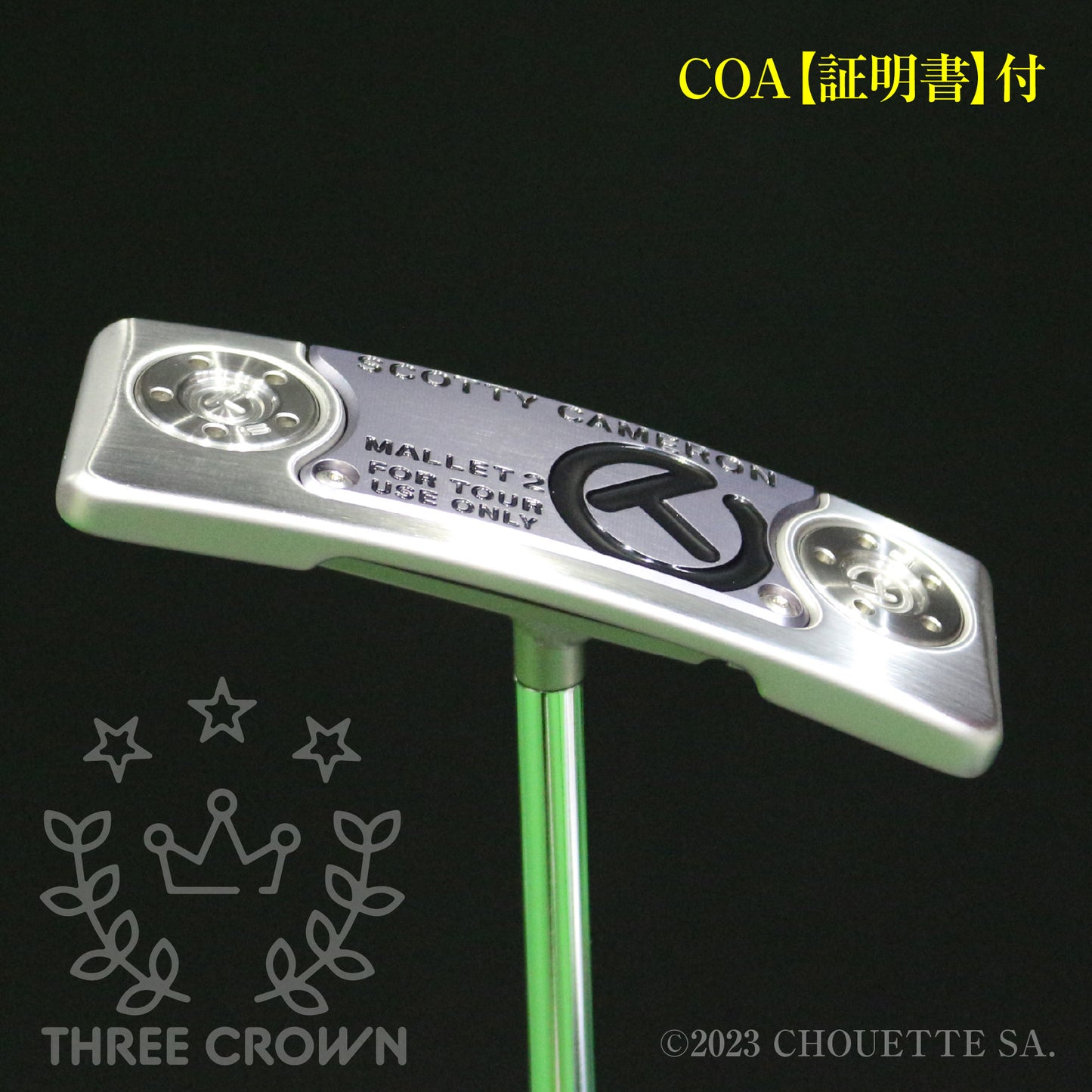 Tour Mallet 2 in SSS with a welded center neck & 15g circle T sole weights【スギプロ企画】